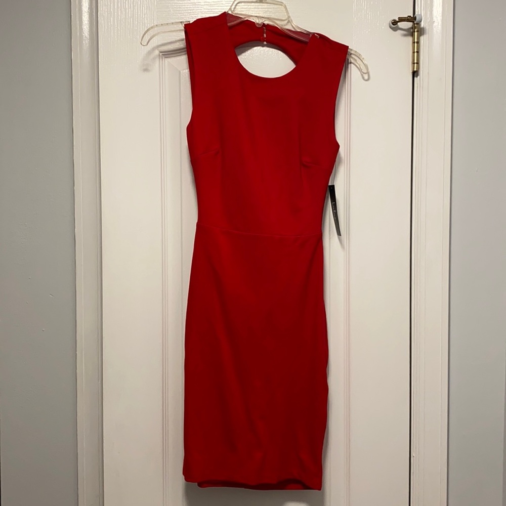 Lulus Red backless bodycon dress